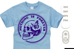 Nothing is Forever SVG | Memento Mori Design | Skull SVG Product Image 1
