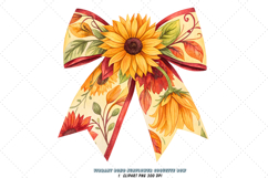 vibrant boho bow, sunflower coquette bow, colorful bow design, boho sunflower clipart, digital bow design, lively vibrant bow, sunflower bow art, boho colorful design, coquette bow art, sunflower sublimation design