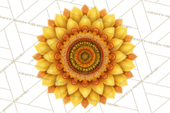Enchanted Folk Art Florals Clipart, Stylized Flowers Png Product Image 3