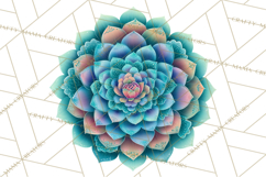 Enchanted Folk Art Florals Clipart, Stylized Flowers Png Product Image 5
