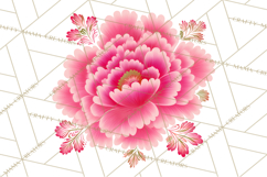 Enchanted Folk Art Florals Clipart, Stylized Flowers Png Product Image 3