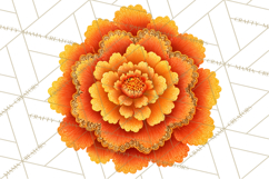 Enchanted Folk Art Florals Clipart, Stylized Flowers Png Product Image 5