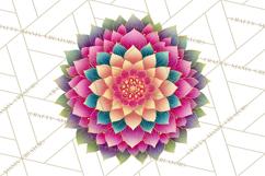 Enchanted Folk Art Florals Clipart, Stylized Flowers Png Product Image 5