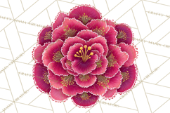 Enchanted Folk Art Florals Clipart, Stylized Flowers Png Product Image 3