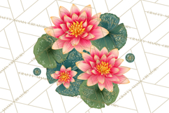 Enchanted Folk Art Florals Clipart, Stylized Flowers Png Product Image 5