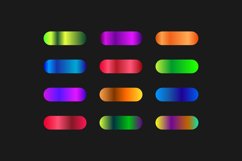 Vibrant colorful gradients color swatches set design Product Image 2