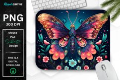 Vibrant Colors Mystical Moth Mouse pad Product Image 1