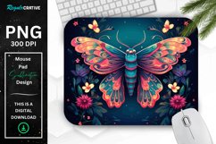 Vibrant Colors Mystical Moth Mouse pad Product Image 1