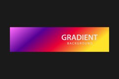 Vibrant gradient color horizontal banner template background Product Image 2