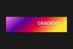 Vibrant gradient color horizontal banner template background Product Image 1