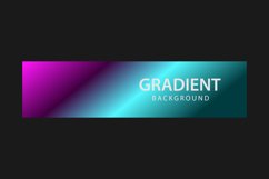 Vibrant gradient color horizontal banner template concept Product Image 2