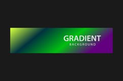 Vibrant gradient color horizontal banner template design Product Image 1