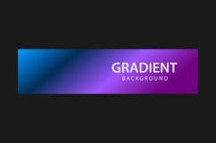 Vibrant gradient color horizontal banner template isolated Product Image 2
