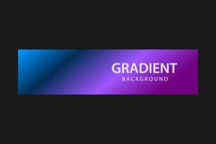 Vibrant gradient color horizontal banner template isolated Product Image 1