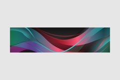 Vibrant gradient dynamic abstract horizontal banner design Product Image 2