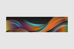 Vibrant gradient dynamic abstract horizontal banner template Product Image 2