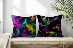 Vibrant Neon Colored Smoke Effect Patterns Digital Paper Product Image 2