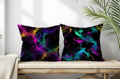 Vibrant Neon Colored Smoke Effect Patterns Digital Paper Product Image 2