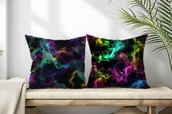 Vibrant Neon Colored Smoke Effect Patterns Digital Paper Product Image 2