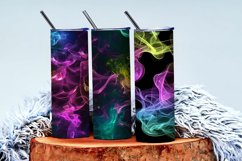 Vibrant Neon Colored Smoke Effect Patterns Digital Paper Product Image 3