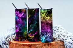 Vibrant Neon Colored Smoke Effect Patterns Digital Paper Product Image 3