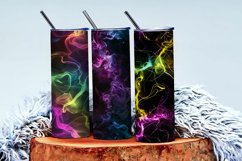 Vibrant Neon Colored Smoke Effect Patterns Digital Paper Product Image 3