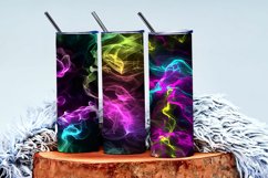 Vibrant Neon Colored Smoke Effect Patterns Digital Paper Product Image 3