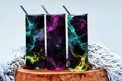 Vibrant Neon Colored Smoke Effect Patterns Digital Paper Product Image 3