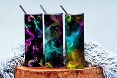 Vibrant Neon Colored Smoke Effect Patterns Digital Paper Product Image 3