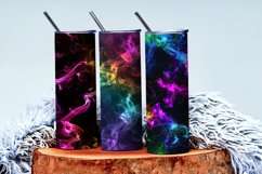 Vibrant Neon Colored Smoke Effect Patterns Digital Paper Product Image 3