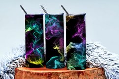 Vibrant Neon Colored Smoke Effect Patterns Digital Paper Product Image 3