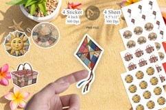 Vibrant Summer Play Patchwork Sticker Product Image 1