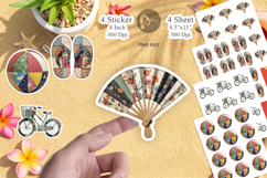 Vibrant Summer Play Patchwork Sticker Product Image 1