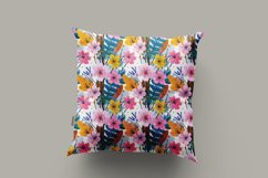 Vibrant Florals Vol.1 Seamless Digital Paper, 36 PNG Product Image 9