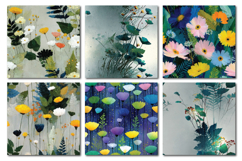 Vibrant Wildflowers Vol.1 Seamless Digital Paper, 36 PNG Product Image 4