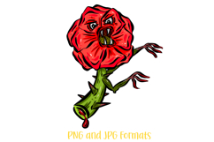 Vicious Rose Anti Valentines Day Cartoon Character Illustration by Squeeb Creative