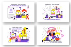 10 Victims of Enforced Disappearances Day Illustration Product Image 3