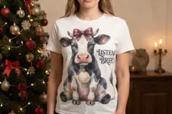 Victorian Carol Night Animals Sublimation Product Image 4