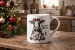 Victorian Carol Night Animals Sublimation Product Image 15