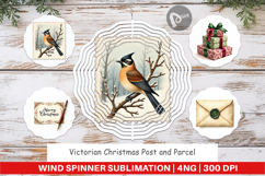 Victorian Christmas Post Wind Spinner Product Image 1