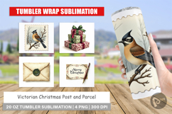 Victorian Christmas Post Tumbler Product Image 1