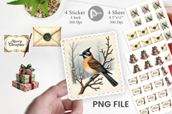 Victorian Christmas Post Sticker Product Image 1