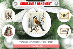 Victorian Christmas Post Ornament Product Image 1