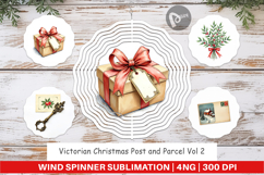 Victorian Christmas Post Wind Spinner Product Image 1