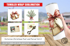 Victorian Christmas Post Tumbler Product Image 1