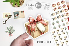 Victorian Christmas Post Sticker Product Image 1