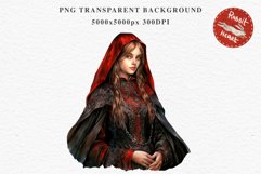 Victorian Dark Red Fairy Lady Royal Vintage Women Girl PNG Dress Transparent Print junk journal collage scrapbooking designs sublimation printable files  watercolor antique fairy lady, fantasy illustration paper craft, Victorian realism, Royal Women