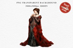 Victorian Dark Red Fairy Lady Royal Vintage Women Girl PNG Dress Transparent Print junk journal collage scrapbooking designs sublimation printable files  watercolor antique fairy lady, fantasy illustration paper craft, Victorian realism, Royal Women
