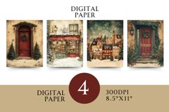 Victorian Digital Paper Pack - Vintage Floral  Illustration