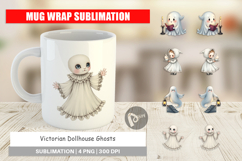 Mug Wrap Victorian Dollhouse Ghosts Product Image 1